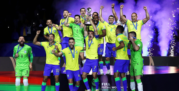 Mondial-2024 de futsal Le Brésil bat l’Argentine et remporte son sixième sacre – Aujourd’hui le Maroc Mondial-2024 de futsal Le Brésil bat l’Argentine et remporte son sixième sacre – Aujourd’hui le Maroc