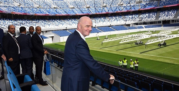Le président de la FIFA visite le Grand Stade de Tanger – Aujourd’hui le Maroc Le président de la FIFA visite le Grand Stade de Tanger – Aujourd’hui le Maroc