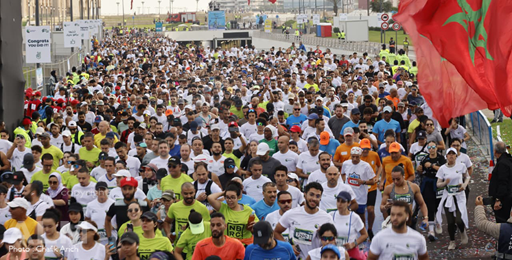 Reportage. Le Marocain El Mahjoub Dazza remporte la 16ème édition du Marathon International de Casablanca – Aujourd&rsquo;hui le Maroc
