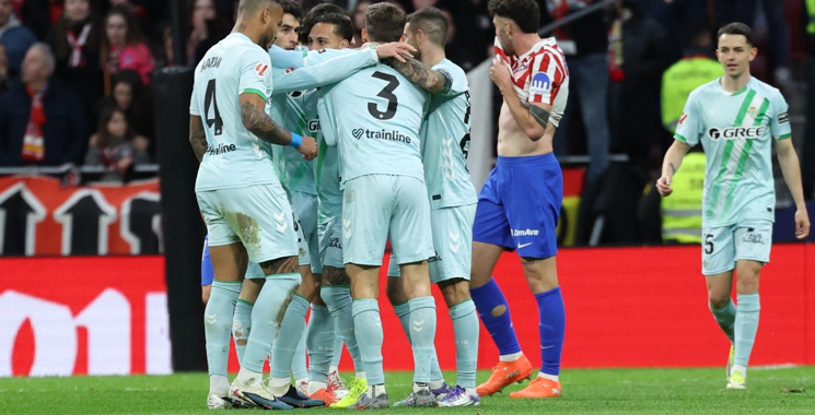 L’Atlético Madrid s’incline devant le Betis et s’éloigne du titre – Aujourd&rsquo;hui le Maroc